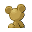 Teddiursa - Ruby Sapphire (Back View)