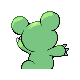Teddiursa - HeartGold SoulSilver (Back View (Shiny))