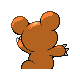 Teddiursa - HeartGold SoulSilver (Back View)