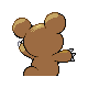 Teddiursa - Platinum (Back View)