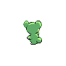 Teddiursa - Black White (Back View (Shiny))