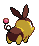 Tepig - Black White Animated (Back View (Shiny))