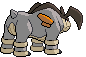 Terrakion - Black 2 White 2 Black White Animated (Back View)