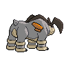 Terrakion - Black White (Back View)