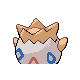 Togepi - HeartGold SoulSilver (Back View (Shiny))