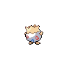 Togepi - Black White (Back View)