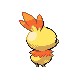 Torchic - Diamond Pearl (Back View (Shiny))