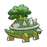 Torterra - Black White (Back View (Shiny))