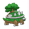 Torterra - Black White (Back View)