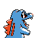 Totodile - Silver (Back View)