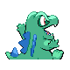 Totodile - HeartGold SoulSilver (Back View (Shiny))