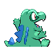 Totodile - Platinum (Back View (Shiny))