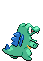 Totodile - Black 2 White 2 Black White Animated (Back View (Shiny))