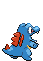 Totodile - Black 2 White 2 Black White Animated (Back View)
