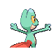 Treecko - Diamond Pearl (Back View (Shiny))