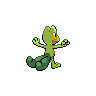 Treecko - Black White (Back View)
