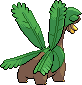 Tropius - Black 2 White 2 Black White Animated (Back View)