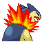Typhlosion - Emerald (Back View)