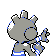 Tyrogue - Silver (Back View (Shiny))