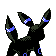 Umbreon - Crystal (Back View (Shiny))