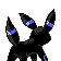 Umbreon - Gold (Back View (Shiny))