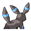 Umbreon - Ruby Sapphire (Back View (Shiny))