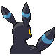 Umbreon - HeartGold SoulSilver (Back View (Shiny))