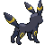Umbreon - Black 2 White 2 Black White Animated (Back View)
