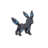 Umbreon - Black White (Back View (Shiny))