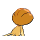 Uxie - HeartGold SoulSilver (Back View (Shiny))