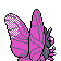 Venomoth - Gold (Back View)