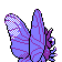 Venomoth - Silver (Back View (Shiny))