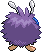 Venonat - Black 2 White 2 Black White Animated (Back View (Shiny))