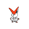 Victini - Black White (Back View (Shiny))