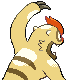 Vigoroth - HeartGold SoulSilver (Back View (Shiny))