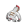 Vigoroth - Black White (Back View)