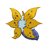 Volcarona - Black White (Back View (Shiny))