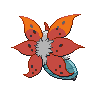Volcarona - Black White (Back View)