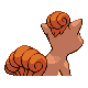 Vulpix - Platinum (Back View)