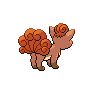 Vulpix - Black White (Back View)