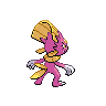 Weavile - Black White (Back View (Shiny))