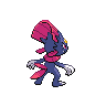 Weavile - Black White (Back View)