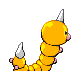 Weedle - Platinum (Back View (Shiny))
