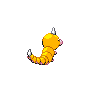 Weedle - Black White (Back View (Shiny))