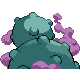 Weezing - Diamond Pearl (Back View (Shiny))