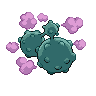 Weezing - Black White (Back View (Shiny))