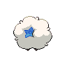 Whimsicott - Black White (Back View (Shiny))