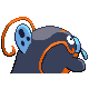 Whiscash - HeartGold SoulSilver (Back View (Shiny))