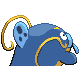 Whiscash - HeartGold SoulSilver (Back View)