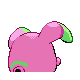 Whismur - Diamond Pearl (Back View (Shiny))